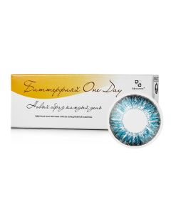 Buy Colored contact lenses Ophthalmix BatOneDay Daily, -2.50 / 14.2 / 8.6, blue, 2 pcs. | Florida Online Pharmacy | https://florida.buy-pharm.com