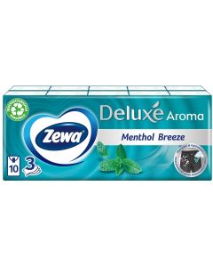 Buy Nasal Paper Handkerchiefs Zewa Deluxe Menthol, 3 layers, 10 pcs x 10 packs | Florida Online Pharmacy | https://florida.buy-pharm.com