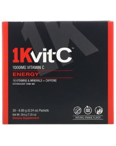 Buy 1KvitC, Energy, Vitamin C, 1000 mg, 30 sachets of 6.8 g each, effervescent drink mix, natural orange flavor | Florida Online Pharmacy | https://florida.buy-pharm.com