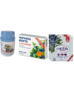 Buy Keen eye (dried vegetables and berries) .70 pressed tables. 0.35g each + Blueberry forte with lutein 45 caps. + Kissel Blueberry 2 pcs. | Florida Online Pharmacy | https://florida.buy-pharm.com