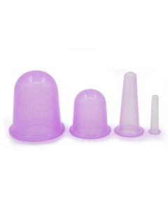 Buy Silicone jars for vacuum massage of the face and body, LILAC, vacuum massage jars for face and body, miracle jar, anti-cellulite jars, (set of 4 pcs.) | Florida Online Pharmacy | https://florida.buy-pharm.com