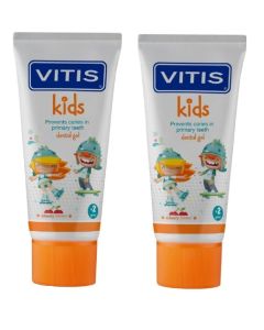 Buy Dentaid Set of children's toothpastes-gels for children VITIS kids, 50 ml х 2 pcs. | Florida Online Pharmacy | https://florida.buy-pharm.com