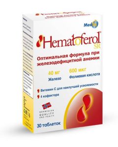 Buy sHematoferol-SR to increase iron levels tablets, 30 pcs | Florida Online Pharmacy | https://florida.buy-pharm.com