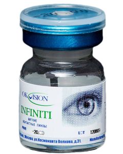 Buy Infiniti contact lenses 1 lens, minus diopters 1 lens, minus Radius of Curvature 8.7 6 months, -1.00 / 14 / 8.7, 1 pc. | Florida Online Pharmacy | https://florida.buy-pharm.com