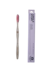 Buy Jungle Story Bamboo Toothbrush Pink | Florida Online Pharmacy | https://florida.buy-pharm.com