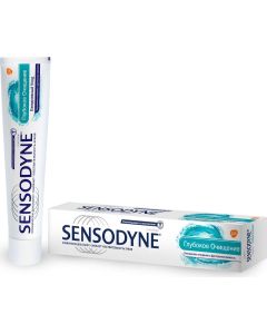 Buy Sensodyne Toothpaste Deep cleansing, for sensitive teeth, 75 ml | Florida Online Pharmacy | https://florida.buy-pharm.com