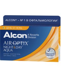 Buy Contact lenses Alcon Alcon-CIBA Vision Contact lenses Air Optix Night & Day Aqua / 3 pcs / 8.6 Daily, -6.50 / 8.6, 3 pcs. | Florida Online Pharmacy | https://florida.buy-pharm.com