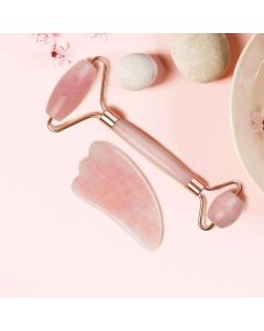 Buy Rose Quarz massage roller + gua sha set | Florida Online Pharmacy | https://florida.buy-pharm.com