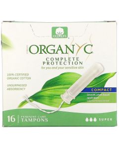 Buy Organyc, Organic Compact Swabs, Super, 16 / Pack | Florida Online Pharmacy | https://florida.buy-pharm.com