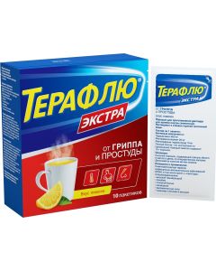 Buy TeraFlu Extra powder for preparation of solution for internal administration in sachet No. 10 lemon. | Florida Online Pharmacy | https://florida.buy-pharm.com