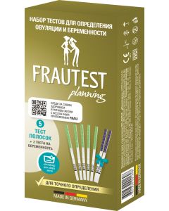 Buy Frautest Test for determining ovulation and pregnancy Planning, test -strips, 5 pcs + 2 pcs | Florida Online Pharmacy | https://florida.buy-pharm.com