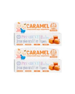 Buy Toothpaste for children 'President Baby' Caramel from 0 to 3 years (2 packs) | Florida Online Pharmacy | https://florida.buy-pharm.com