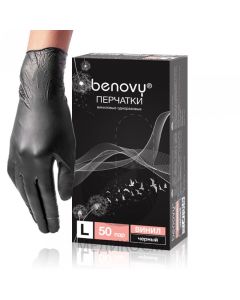 Buy Hygienic gloves Benovy, 100 pcs, 3 / L | Florida Online Pharmacy | https://florida.buy-pharm.com