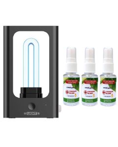 Buy Set Standalone sterilization lamp iconBIT U Light S (TRS2071) + Hand Spray Domestic nurse, with antiseptic effect 30 ml (set of 3 pieces) | Florida Online Pharmacy | https://florida.buy-pharm.com