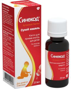 Buy Sinekod drops for oral administration for children 5mg / ml 20ml dropper bottle | Florida Online Pharmacy | https://florida.buy-pharm.com