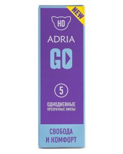 Buy Adria GO 5 Contact Lenses Daily, -6.50 / 14.2 / 8.6, clear, 5 pcs. | Florida Online Pharmacy | https://florida.buy-pharm.com