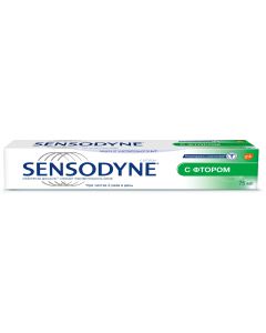 Buy Sensodyne Sensodyne With Fluoride Toothpaste for sensitive teeth, protection against caries, 75 ml | Florida Online Pharmacy | https://florida.buy-pharm.com