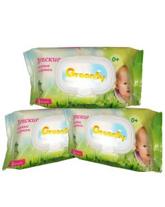 Buy Wet wipes, megapack 3x72 pieces, Greenty | Florida Online Pharmacy | https://florida.buy-pharm.com