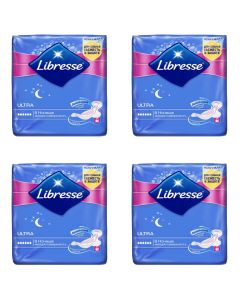 Buy Libresse ultra hygienic night pads, soft surface, 8 pcs x 4 packs. | Florida Online Pharmacy | https://florida.buy-pharm.com