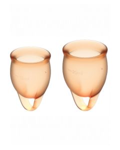 Buy Satisfyer Feel confident orange menstrual cup set Colors | Florida Online Pharmacy | https://florida.buy-pharm.com