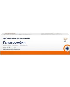 Buy Hepatrombin cream for external use 300ME + 4 mg + 3 mg / g, 40 r | Florida Online Pharmacy | https://florida.buy-pharm.com