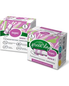 Buy Green Day Tampons Super, 8 pcs | Florida Online Pharmacy | https://florida.buy-pharm.com