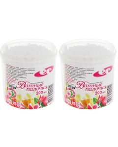 Buy Emelyan Savostin Cosmetic cotton buds, in a jar, 200 pcs, 2 packs | Florida Online Pharmacy | https://florida.buy-pharm.com