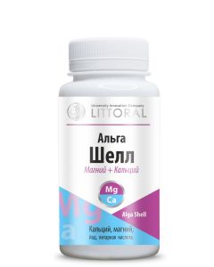 Buy Alga Shell 50 tablets 0.5 g each Antistress formula - a source of organic magnesium and calcium. | Florida Online Pharmacy | https://florida.buy-pharm.com