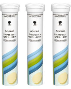 Buy ARNEBIA VITAMIN C + SELENIUM + ZINC, 20 effervescent tablets in a plastic tube, 3 tubes in a plastic bag | Florida Online Pharmacy | https://florida.buy-pharm.com