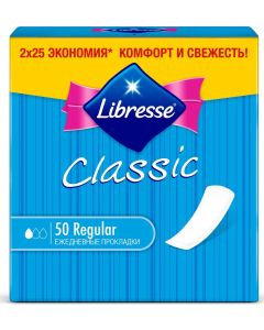 Buy Libresse Classic Regular daily pads, 50 pcs | Florida Online Pharmacy | https://florida.buy-pharm.com