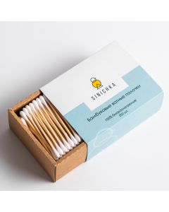 Buy SINICHKA Bamboo cotton swabs 200 pcs | Florida Online Pharmacy | https://florida.buy-pharm.com