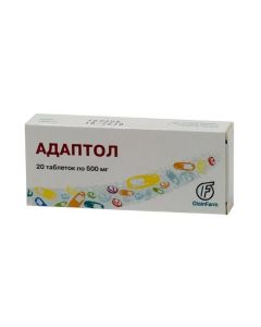 Tetrametyltetraazabytsyklooktandyon - Adaptol tablets 500 mg, 20 pcs. florida Pharmacy Online - florida.buy-pharm.com