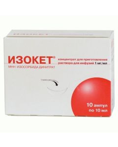 isosorfloridae dinitrate - Isoket ampoules 0.1%, 10 ml, 10 pcs. florida Pharmacy Online - florida.buy-pharm.com