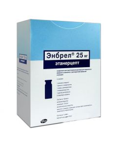 etanertsept - Enbrel lyophilisate for solution for p / leather. enter bottle of 25 mg 4 pcs. florida Pharmacy Online - florida.buy-pharm.com