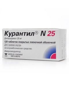 dipyridamole - Curantil N25 tablets 25 mg, 120 pcs. florida Pharmacy Online - florida.buy-pharm.com