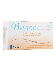 Drospyrenon, ethinyl estradiol - Vidora micro tablets are covered.pl.ob. 3 mg + 0.02 mg 24 + 4 pcs. florida Pharmacy Online - florida.buy-pharm.com