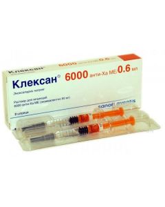 enoksaparyn sodium - Clexane syringes 60 mg, 0.6 ml, 2 pcs. florida Pharmacy Online - florida.buy-pharm.com