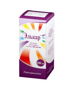 Levokarnytyn - Elkar solution for oral administration 300 mg / ml bottle of 100 ml florida Pharmacy Online - florida.buy-pharm.com