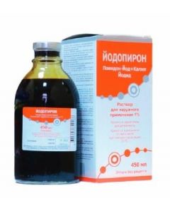 Potassium iodide - Iodopyrone solution for external use 1% bottle 450 ml florida Pharmacy Online - florida.buy-pharm.com