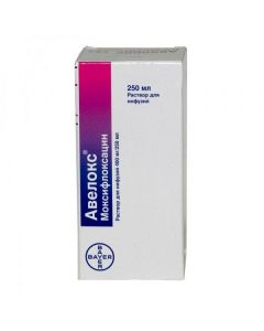 Moxifloxacin - Avelox infusion solution 1.6 mg / ml 250 ml 4 pcs. florida Pharmacy Online - florida.buy-pharm.com