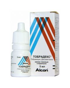 Dexamethasone, Thobromycin - Tobredex eye drops, 5 ml florida Pharmacy Online - florida.buy-pharm.com