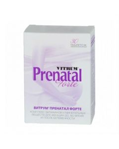 Polyvytamyn , Myneral - Vitrum Prenatal Forte tablets, 30 pcs. florida Pharmacy Online - florida.buy-pharm.com