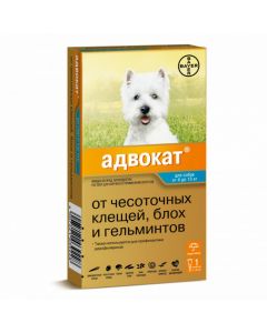 Ymydaklopryd, moksydektyn - Lawyer 100 drops at the withers for dogs from 4 to 10 kg 1 ml pipette 1 pc. florida Pharmacy Online - florida.buy-pharm.com