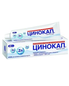 Pyrytyon zinc - Tsinokap cream 0.2%, 25 g florida Pharmacy Online - florida.buy-pharm.com