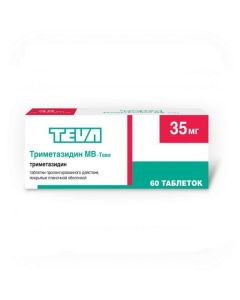 Trimetazidine - Trimetazidine MV-Teva tablets coated.pl.ob. prolong. action 35 mg 60 pcs. pack florida Pharmacy Online - florida.buy-pharm.com