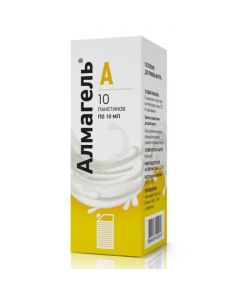 Alheldrat, benzocaine, magnesium hydroxide - Almagel A suspension 10 ml sachets 10 pcs. florida Pharmacy Online - florida.buy-pharm.com