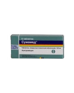 Azithromycin - Sumamed tablets coated.pl.ob. 125 mg 6 pc. florida Pharmacy Online - florida.buy-pharm.com