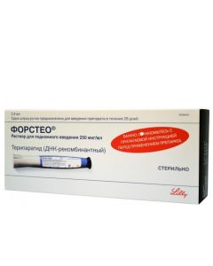 Teriparatide - Forsteo solution for subcutaneous injection 250mkg / ml cartridges in 2.4 ml syringe pens florida Pharmacy Online - florida.buy-pharm.com