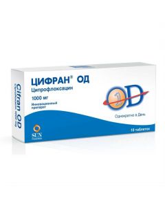 Ciprofloxacin - Tsifran OD tablets 1000 mg, 10 pcs. florida Pharmacy Online - florida.buy-pharm.com
