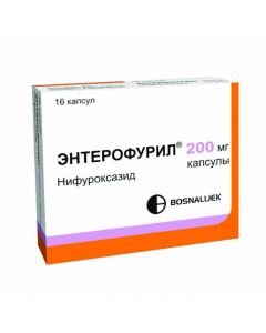 nifuroxazide - Enterofuril capsules 200 mg, 16 pcs. florida Pharmacy Online - florida.buy-pharm.com